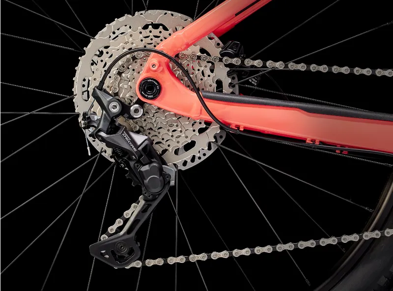 Trek Powerfly 4 625w Gen 4 Electric Mountain Bike 2024 in Living Coral and Grey-4